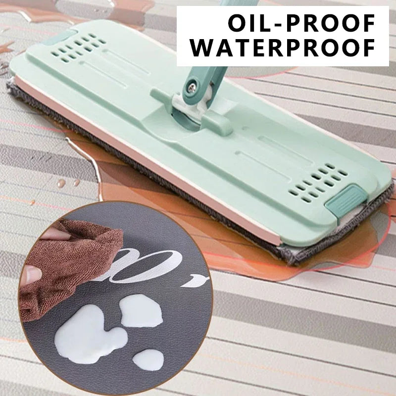 Kitchen Floor Mat Floral Plant Style Pvc Leather Non-slip Carpet Waterproof Oil-proof Foot Mats Large Area Home Decoration Rug