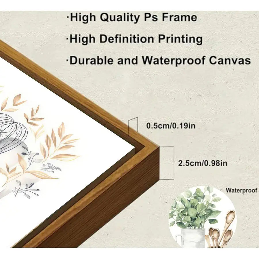 Farmhouse Kitchen Canvas Wall Art Sage Green Plants Painting Pictures Dining Room Wall Decor Eucalyptus Leaves Green Botanical P