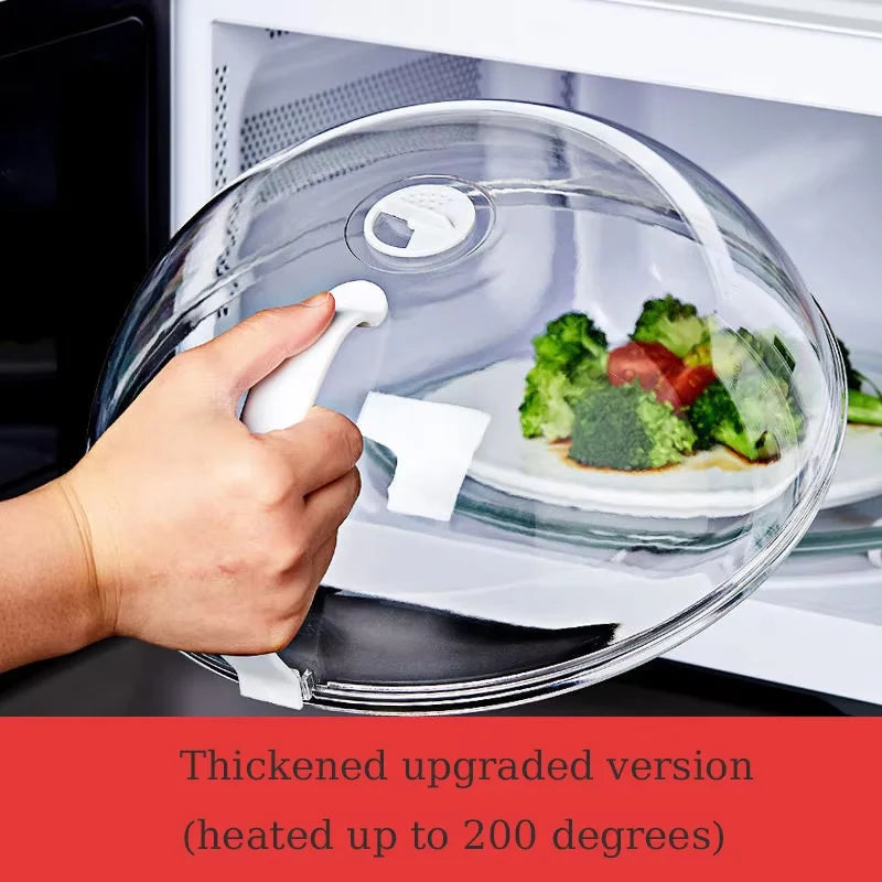 10.5 inch Microwave Cover Foldable Microwave Lid Heat Resistant Splatter Collapsible Microwave Splatter Guard for Kitchen Gadget