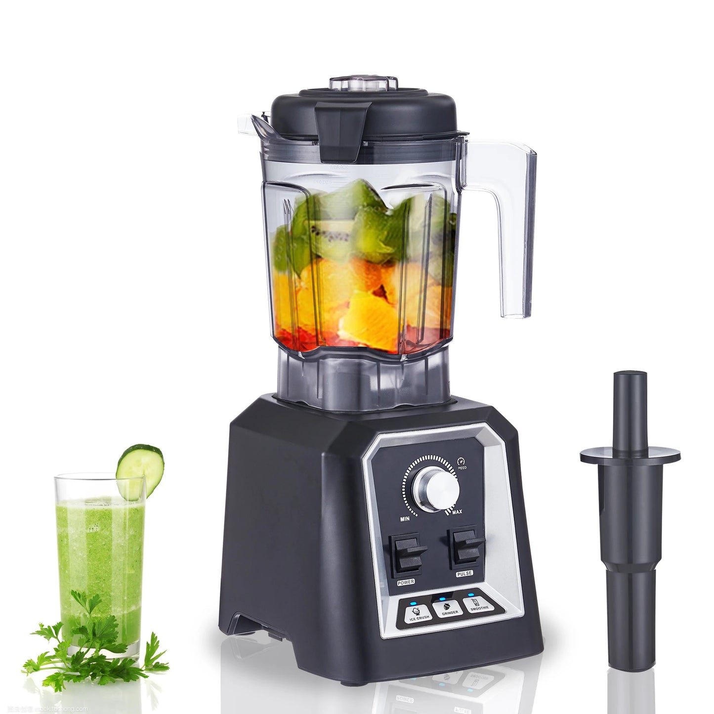 Automatic Program Professional Kitchen Smoothie Blender BPA FREE 2L Low-profile Jar Food Mixer Juicer Ice Crusher