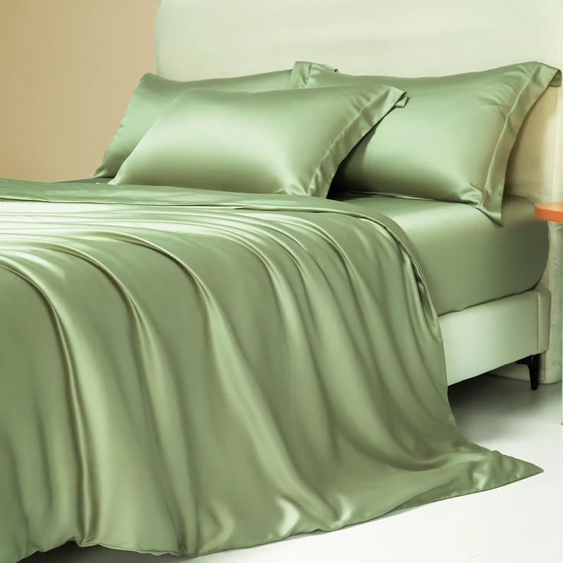 Luxury 100% Egyptian Cotton Bed Sheets Set Ultra Soft 1000 Thread Count Comfor & Durable Bed Sheet Fitted Sheet Pillowcase Solid