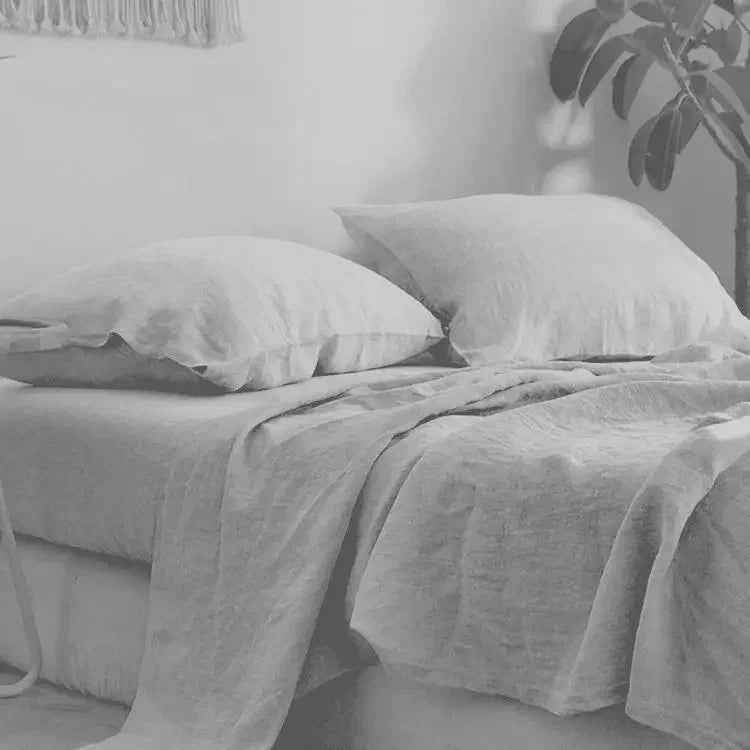 Natural Flax Bed Sheets Plus 2 Pillowcases 100% Washed Linen Sheet 3PCS Set Breathable Soft Farmhouse Home Bedding Flat Sheet