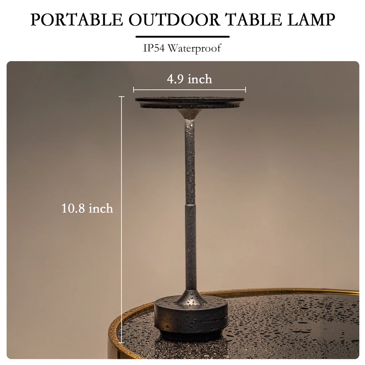 Rechargeable Wireless Table Lamp LED Touch Sensor Desktop Night Light Reading Lamp for Restaurant Hotel Bar Bedroom Decor Light